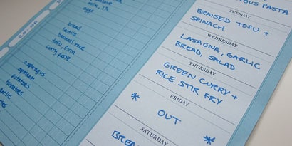Write a schedule
