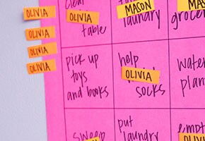 Make chores fun for kids with weekly chore bingo