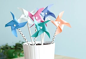 Create a pinwheel garden