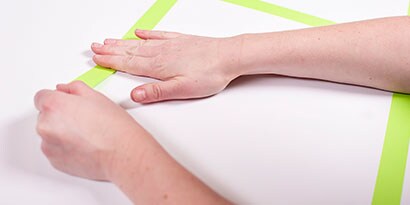 Use a Post-it® Full Adhesive Roll to mark the edges of your data chart/table.